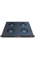 Rack Mount Fan - 4 Fans Server Cooling System - 1U 19" Rackmount Cabinet... 
