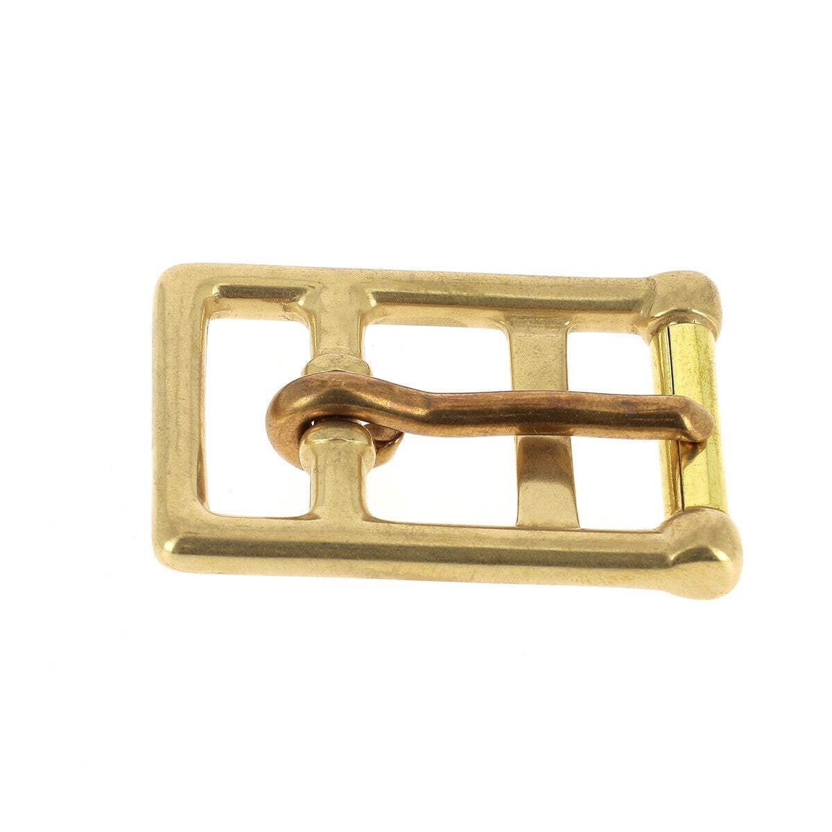 Boucle de sangle à rouleau en laiton 27mm signée S. Poursin