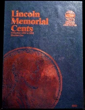 Whitman Lincoln Memorial Cents #1 1959-1998 Coin Folder, Penny Album Book #9000 
