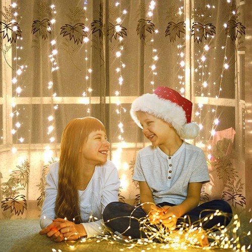 300 LED Curtain Fairy Lights USB String Light With Remote Xmas Party Wedding - Picture 4 of 12