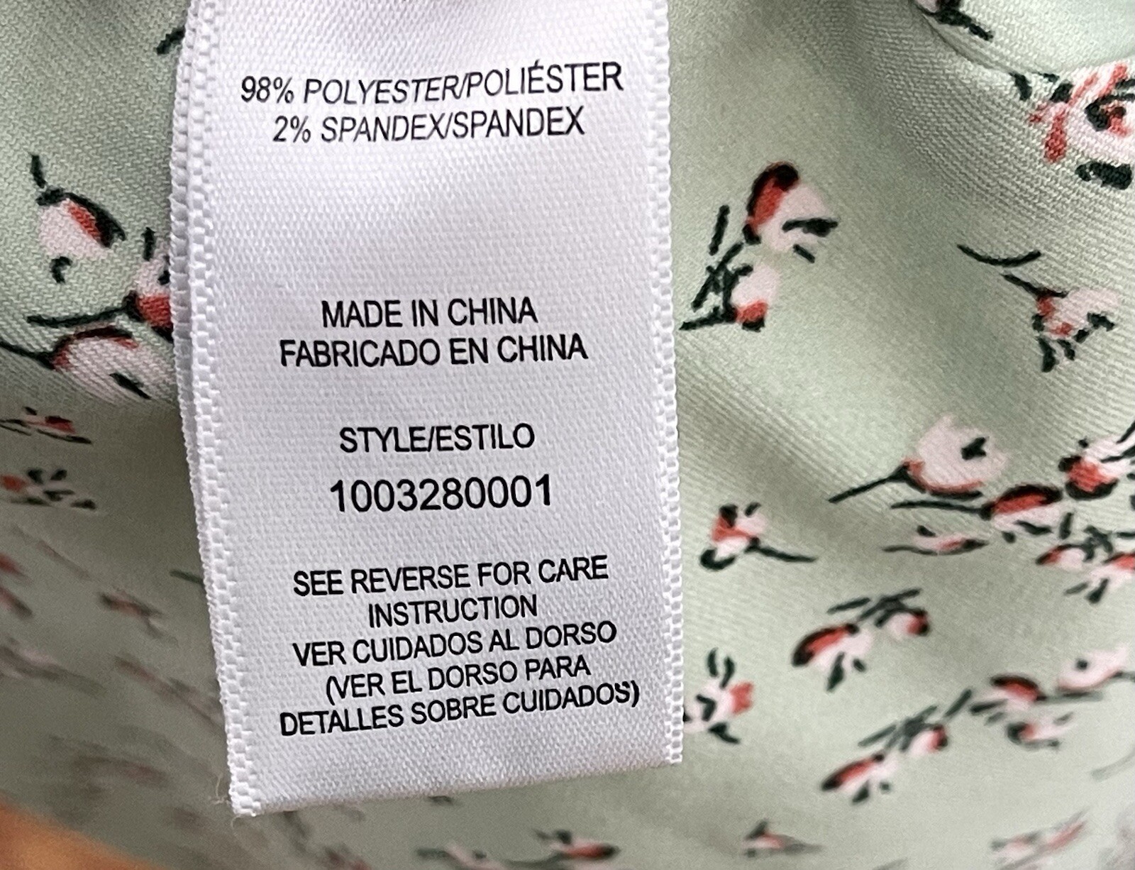 Love Whit By Whitney Port Dress Size Large L Green Floral Ruched Open Back