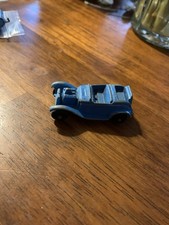 Vintage Tootsietoy Diecast Metal Toy Blue Roadster Made in USA 2 Inches Long