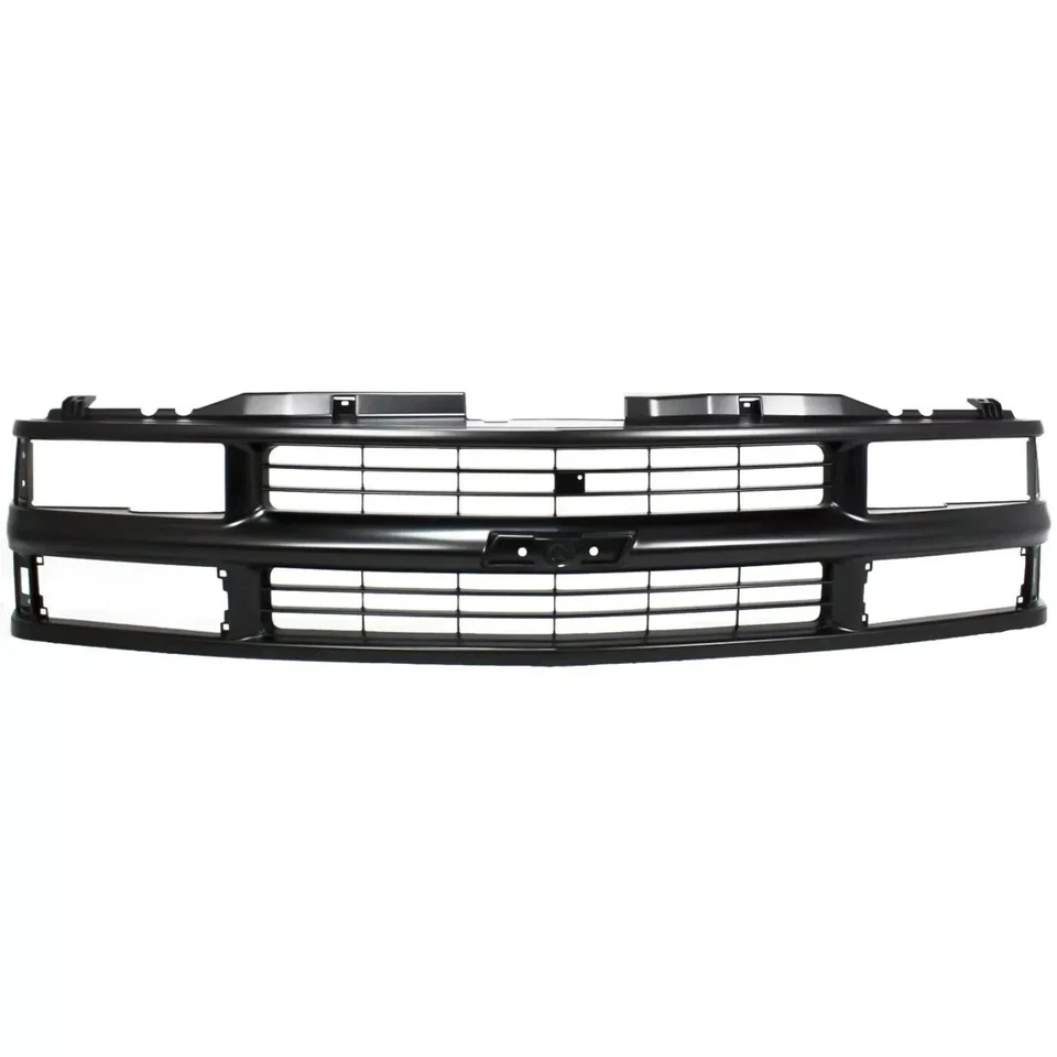 Fits 1994-2000 Chevrolet C/K-Series Front Black Grille And Headlights Kits 9PC - Image 3 of 4