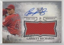 2015 Topps Triple Threads Unity Jumbo Relics 30/99 Garrett Richards Auto 18pd