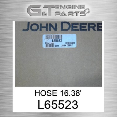 L65523 HOSE 16.38' fits JOHN DEERE (Surplus Open Box)