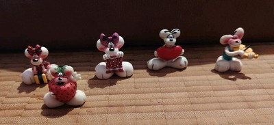 5 Sammelfiguren aus DiddlMaus Serie  - Original 90iger Jahre