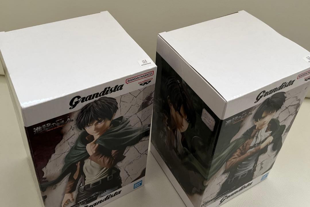 Grandista Eren Yeager Levi ｰAttack on Titanｰ 2set Banpresto managa anime Figure