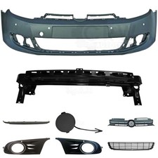 Set Stoßstange vorne +Träger+Zubehör VW Golf VI 6 5K Bj. 08-12 für PDC 4 Löcher