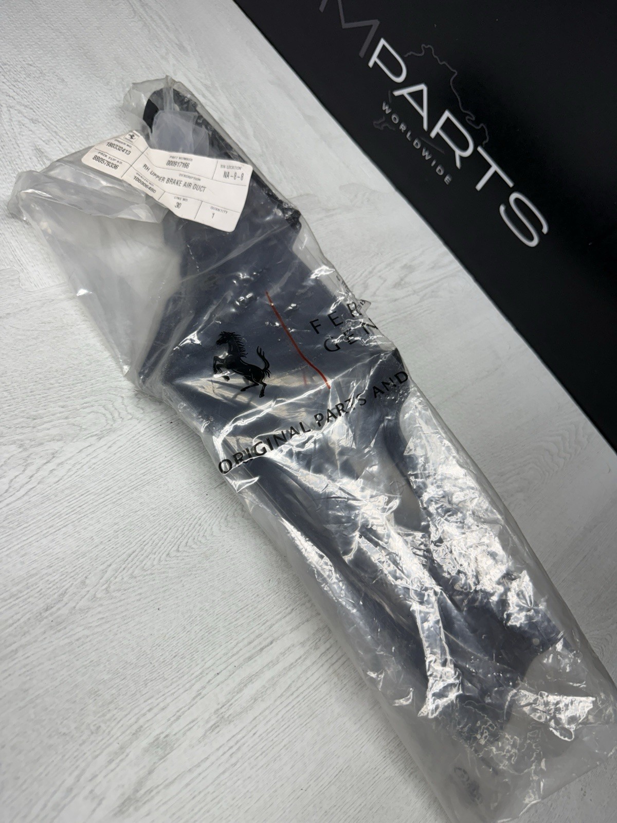 NEW 20-25 Ferrari SF90 OEM Front Right Upper Brake Air Guide Duct Trim 000917166