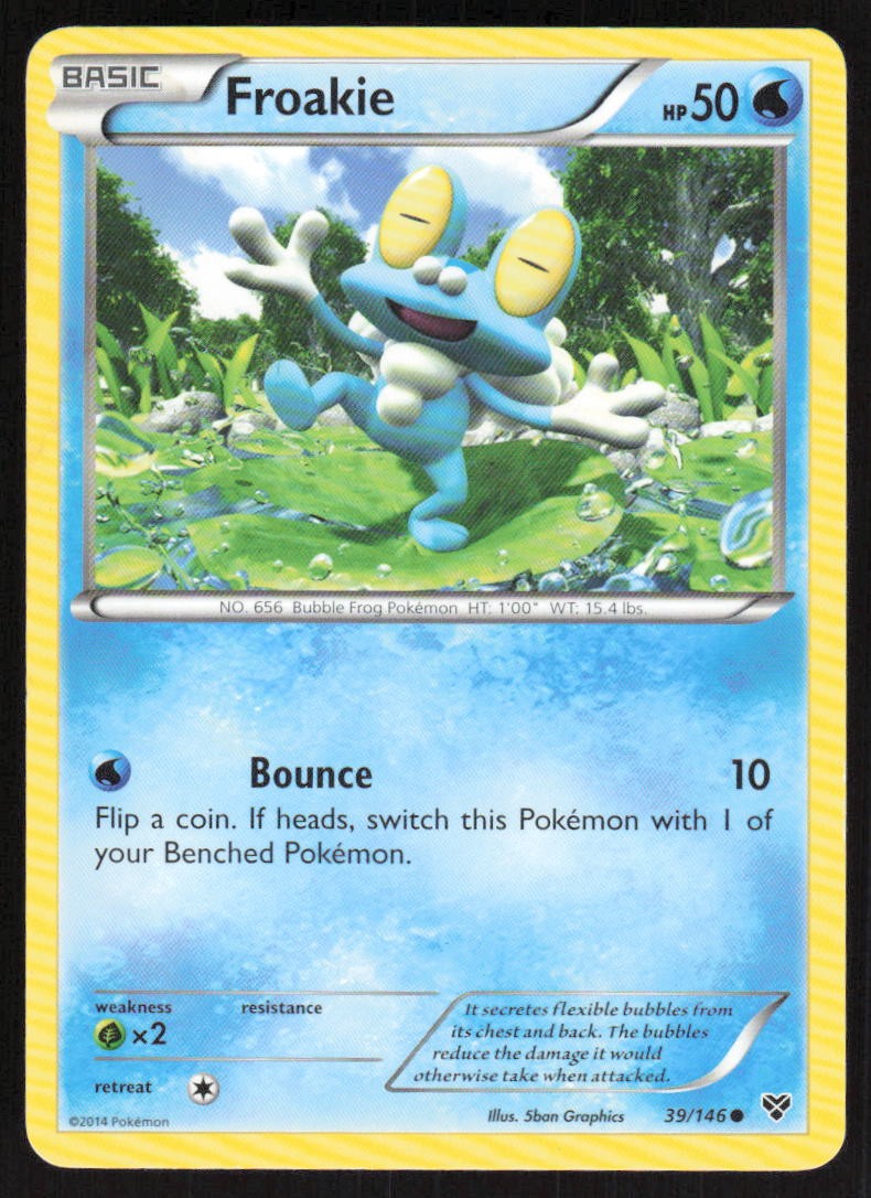 Froakie 39/146 LP XY Base Set Pokemon Card