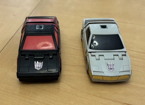 TRANSFORMERS G1 (Vintage 1986) Battlechargers RUNABOUT & RUNAMUCK Figure Lot