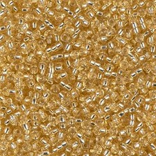 Miyuki Seed Beads 90002/11-2 11/0 Silver-Lined Light Gold 24g