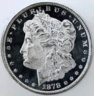 1878 8TF MORGAN DOLLAR**CAMEO DMPL**SELDOM SEEN SO NICE GEMBU+++++ NR #66001