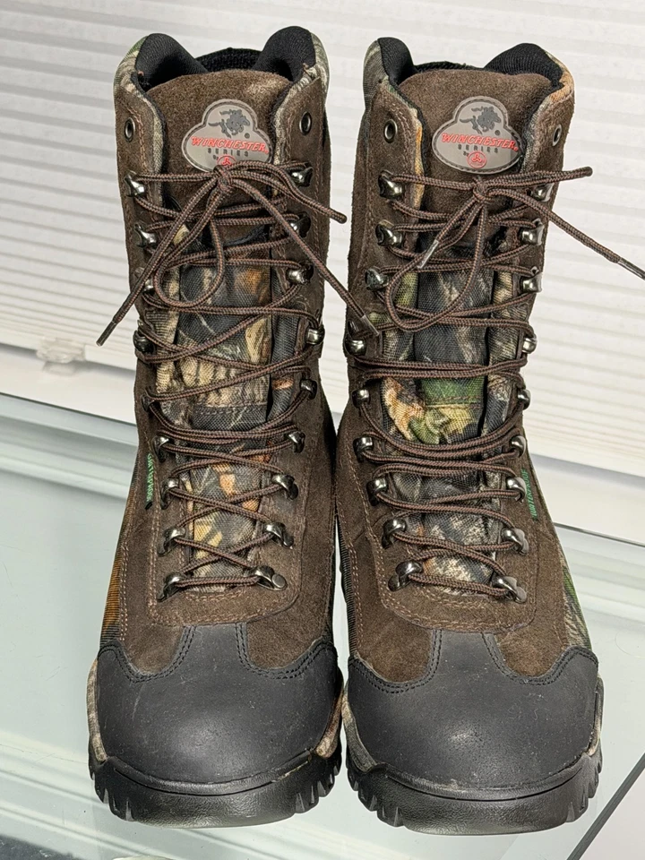 Winchester Series Camo Boots Thinsulate Men’s 9.5M Leather Hunting Waterproof - Image 4 of 4