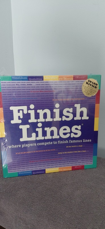 NEW SEALED GAME FINISH LINES Board Game by Games For All Reasons - Vintage 1999