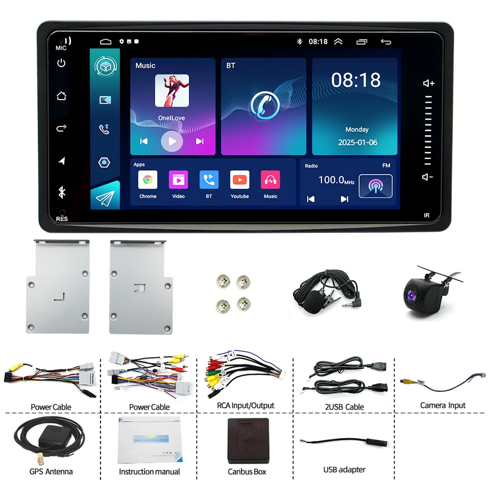 For 2012-2017 Mitsubishi Lancer Android 15 Carplay Car Stereo Radio GPS WIFI BT - Image 3 of 4