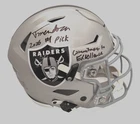 Fernando Mendoza Signed Raiders Multi Inscribed Full Size AUTH Flex Helmet BAS