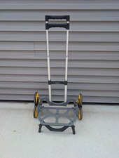 UpCart Journey Folding Stair Climbing Hand Truck Dolly, Tri-Wheel, Gray/Black