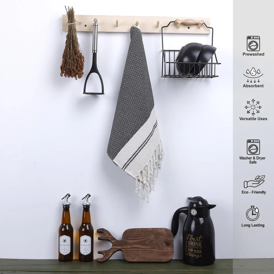 Evelynen Toallas de Mano Turcas para Baño y Cocina Toallas Decorativas Juego de... Foto 4 de 4
