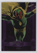 2024 Skybox Marvel Metal Universe Avengers Purple 150/199 Vision #17 4m4