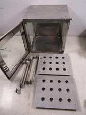 Boekel Scientific Stainless Steel Glass Lab Desiccator Cabinet Dry Box w Shelves