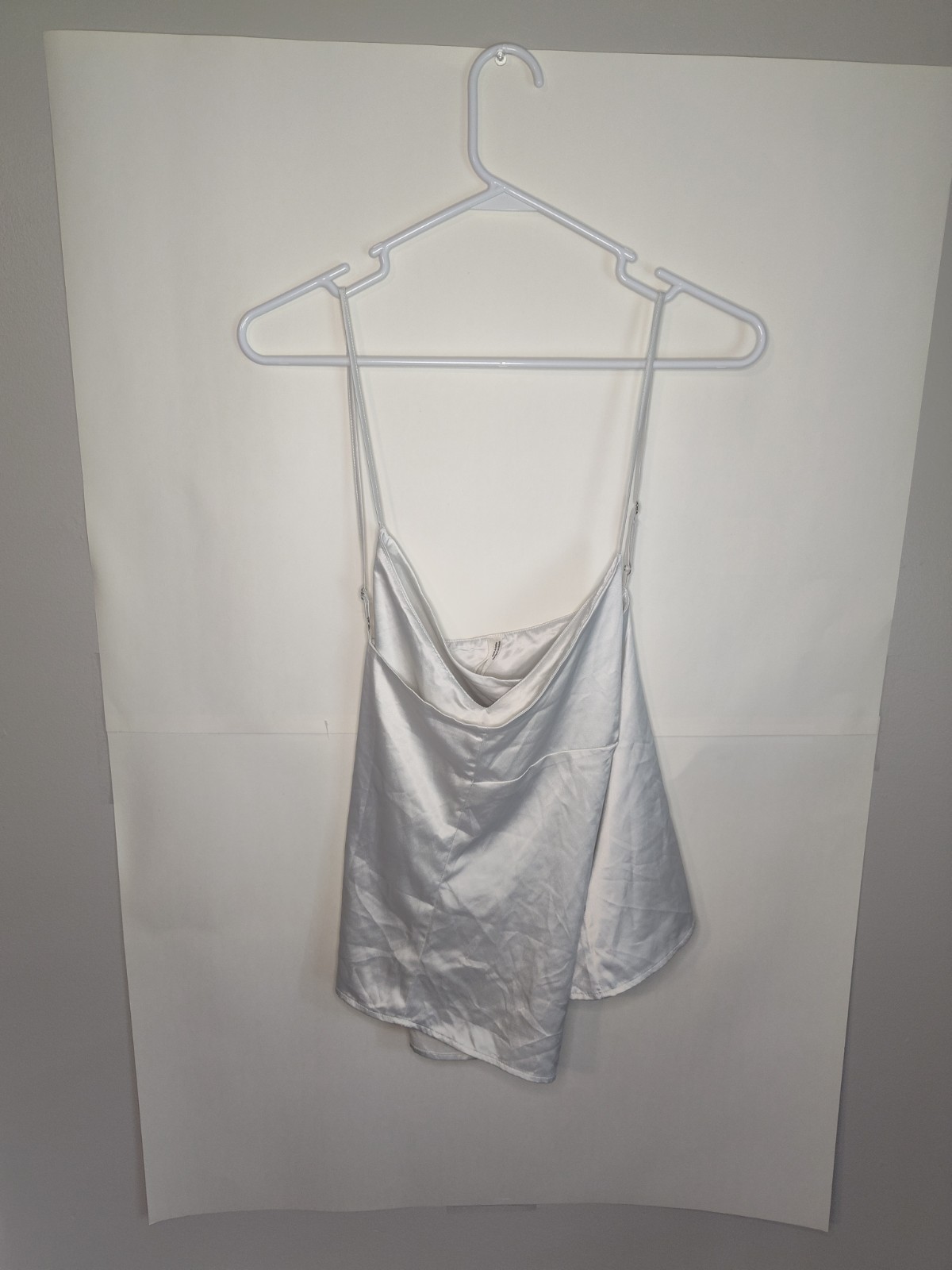 Anthopologie White Silk Tank Top Size Xl