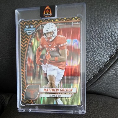 Topps 2024 Bowman Chrome Matthew Golden #129 Black & Gold Refractor /24 Rookie