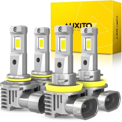 9005 H11 Combo LED Headlight High Low & Beam Bulbs Kit 6500K Super White Bright