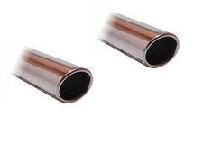 FOX Endschalldämpfer je 1x106x71mm für VW Golf 5 Plus Cross 5M 1.4l - 2.0l TDI