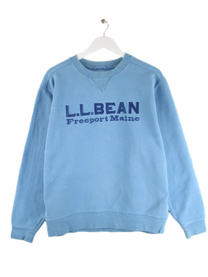 L.L. Bean 00s Spellout Sweater Blau M Herren