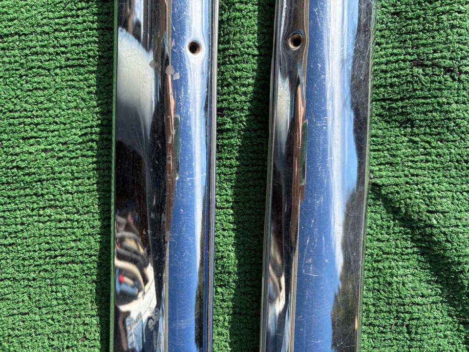 1962 Ford Galaxie 500 XL 2 door hardtop front door top chrome garnish 62 Foto 3 de 4