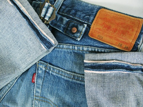 Jean Levi's 701 Selvedge Denim - Taille W28 (32 De Longueur), Coupe Droite - Neuf Sans étiquettes