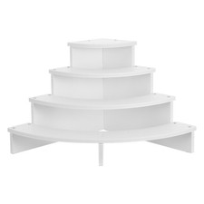 Curved Doll Display Shelf Multi-layer Toy Craft Fair Rack Corner