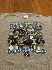 2003 Carolina Panthers Shirt Size XL - NFC Champions Steve Smith Peppers VTG