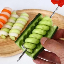 Cuchillo espiral de verduras cortador manual 1 pieza para papata, zanahoria, pepino, preparación de ensaladas