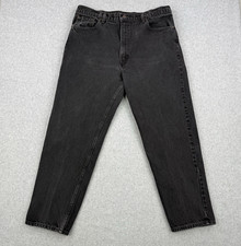 Vintage Levis Jeans Mens 40x30 Fits 38x29 Black 550 Faded Relaxed Tapered USA