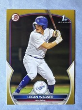 2023 Bowman Prospects Logan Wagner. Dodgers. 1st Gold /50 BP-36