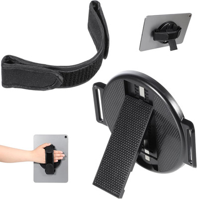 Tablet Stand with Hand Strap 360 Degree Rotating Sticky Tablet Stand Fastening