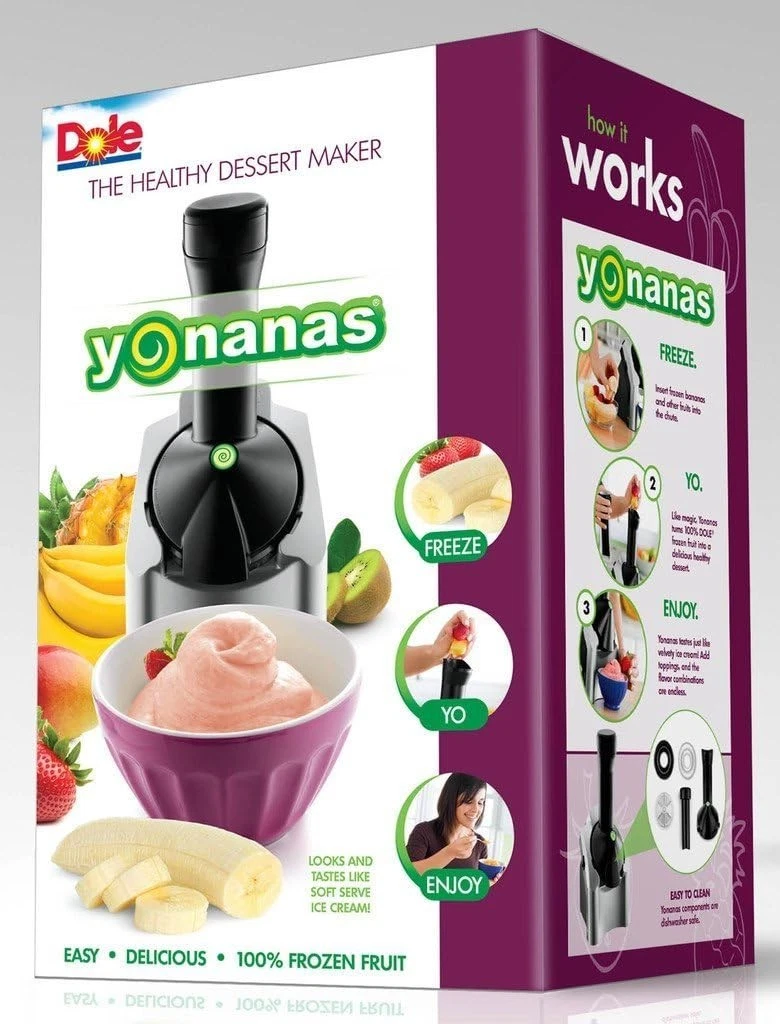 Yonanas Ice Cream Frozen Yogurt Maker Silver Model 901 - NEW IN BOX