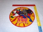 VINTAGE 1966 CONOCO GASOLINE W/ BATMAN & ROBIN 11 3/4" PORCELAIN METAL OIL SIGN!
