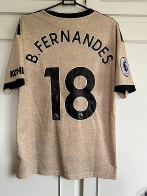 2019-2020 B Fernandes Manchester United Away Football Shirt XL boys /60724