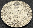 1929 Canada Silver 25-Cent Quarter - 80% Silver King George V