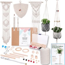 Macrame Kits for Adults Beginners with 126 Macrame Supplies and 7 Projects E-...
