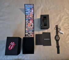 Rolling Stones Nixon Time Teller Watch Black New With Box Never Worn Mick Jagger