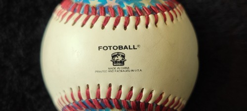 VTG Lake County Captains MILB Patriotic Souvenir Baseball Holographic Fotoball - Picture 5 of 5