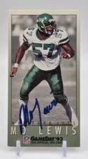 1993 FLEER GAMEDAY #57 MO LEWIS SIGNED AUTO AUTOGRAPH