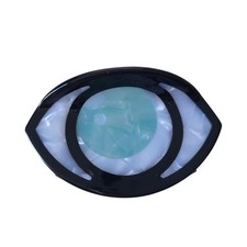 S8 Big Evil Eye Design Cellulose Acetate Non Slip Hair Claw Clips Clamps Women
