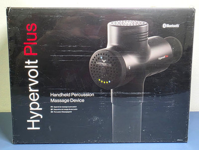 Hyperice Hypervolt Plus BT Bluetooth Percussion Massage Gun NEW SEALED Black