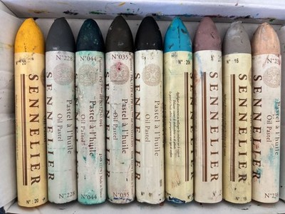Sennelier Ölpastelle Set   Pastel à l huile/Oil Pastel, jumbo 36ml x 9