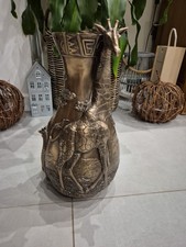 African Giraffe Vase Veronese Designs Giraffe Art Nouveau Bronze Finish Ornate